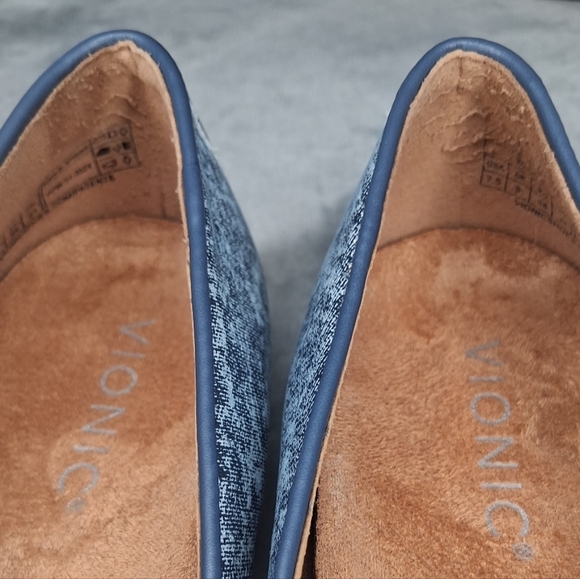 Vionic Willa II Orthotic Women's Denim Blue Loafers Flats Shoes Size 7.5 - Picture 11 of 16